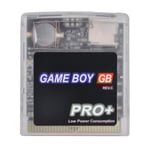 2750 spel i ett Os V4 Edgb anpassat spelkort för Gameboy- Gb spelkonsol energisparversion db Transparent  Black