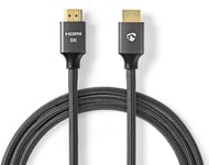 Nedis Fabritallic HDMI Cable 8K - 1 meter