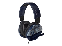 Turtle Beach Recon 70 - Headset - fullstorlek - kabelansluten - 3,5 mm kontakt - blå camo