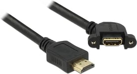 DeLOCK 85467 0.5 m HDMI to HDMI Cable, Type A (Standard HDMI Type A (Standard) Black 85467