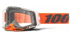 Masque 100  racecraft 2   schrute orange   verres clairs