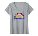 Womens New Yorker T Shirt V-Neck T-Shirt