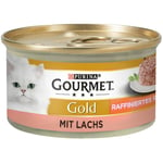 Ekonomipack: Gourmet Gold Ragout 48 x 85 g - Blandpack: Kyckling, nötkött, lax & tonfisk