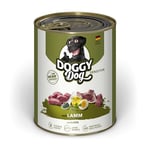 Doggy Dog Paté Agneau Sensitive, 6 x 800 g, Nourriture Humide pour Chien, sans céréales, avec Huile de Saumon et Moule à lèvres Vertes, Aliment Complet particulièrement Bien toléré, fabriqué en