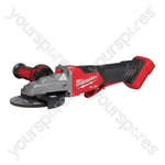Milwaukee M18 Fuel 125mm Flathead Braking Angle Grinder With Paddle Switch