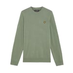 L&S Tröja Lambswool Blend Crew: Green Sage L (X932) X-Large