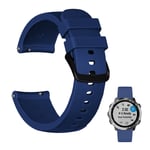 Garmin Vivomove Luxe / Vivomove 3 / Vivomove Style / Venu twill silicone watch band - Dark Blue