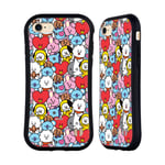 Head Case Designs Officially Licensed BT21 Line Friends Colourful Basic Patterns Hybrid Case Compatible With Apple iPhone 7/8 / SE 2020 & 2022