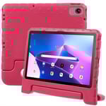 Lenovo Tab M10 Plus (3rd gen) Stöttåligt skal/fodral - Perfekt för barn, Rosa