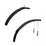 Garde boue city-vtt rapide zefal trail 65mm noir (paire) pour pneu 650b-700c-26"