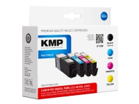 KMP MULTIPACK C110V - 4-pack - XXL-størrelse - svart, gul, cyan, magenta - kompatibel - blekkpatron - for Canon PIXMA TS6251, TS6350, TS6351, TS705, TS8252, TS8350, TS8351, TS8352, TS9550, TS9551