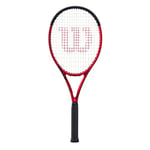 Wilson Clash 100UL v2.0 Tennis Racket, Carbon Fibre, Head-Light (grip-heavy) balance, Red / Black, 281 g, 68.6 cm length