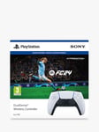 PlayStation 5 DualSense Wireless Controller, White, with EA Sports FC 24 Bundle