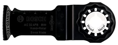 Bosch Accessories 1x Starlock BIM Plunge Cut Saw Blade AIZ 32 APB Wood and Metal (for Coated Plate, Metal Sheets, 50 x 32 mm, Accessories for Starlock Multi Tools)