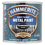 Hammerite Direct To Rust Metal Paint - Hammered Black 5084792 - 250 ml