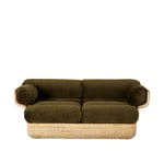 Gubi - Basket Sofa - Fully Upholstered, 2-seater Rattan Mumble 40, Glamour Group - Soffor