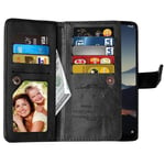 Dual-flip Flexi 9-kort Nokia 7.2 (TA-1178)  - Svart