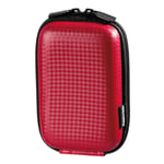 HAMA Kompaktväska Hardcase 60H Carbon Style Röd
