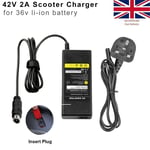 42V Electric Scooter Battery Charger For Xiaomi Mi M365/Pro Es1 2 3 4 UK Adapter