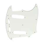 Musiclily Pro 3Ply Parchment 12 Hole Guitar Pickguard For Fender Japan Mustang