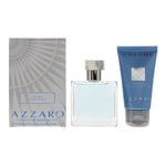 Azzaro Chrome 2 Pcs Gift Set: EDT 30ml - Hair And Body Shampoo 50ml Men Spray