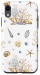 iPhone XR Whale Shark Coral Reefs Seashell Starfi Patter Case Case