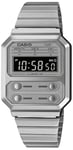 Casio Silver Mens Digital Watch Casio Collection Vintage A100WE-7BEF