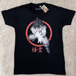 Dragon Ball Z Kamehameha Medium M Black Short Sleeve T-shirt Super Saiyan Goku