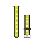 Garmin Quick Release 20 mm Silikonrem - One Size Unisex i Svart/Gul för Klockor och Armband