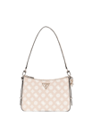 Guess Eco Erica Top Zip Shoulder Bag Beige