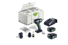 Festool Skruvdragare/borr TXS 12 2,5-Set 10,8 V; 2x2,5 Ah batt.