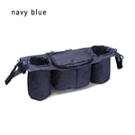 1pc Cup Bag Pushchair Stroller Organizer Trolley Accessories Navy
