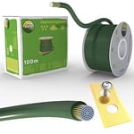 Câble de délimitation de 100 m + 30 lames pour tondeuse à gazon robotisée - Kit d'accessoires pour câble de recherche - Compatible avec Worx Landroid