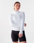 Bumpro Perfect Rib Sweatshirt Turtleneck White - XL