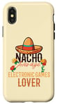 Coque pour iPhone X/XS Nacho Amateur de jeux électroniques moyen