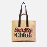 See By Chloé See Bye Bye Jute Tote Bag