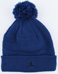 Nike Air Jordan Boys' Kids' Warm Knitted Bobble Hat, Blue, One Size Youth