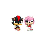 Pack 2 figurines Funko Pop Games Sonic Shadow et Amy Rose - Neuf