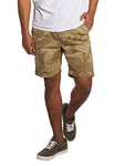 Urban Classics Men's Camo Joggshorts Relaxed Shorts, Multicolour (Sand Camo 00867), S