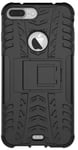 Hybrid Case med Kickstand till iPhone 7 Plus / iPhone 8 Plus - Black