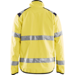 HIGH VIS LIGHT SOFTSHELL JAKKE GUL/NAVYBLÅ XL