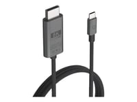 LINQ - Câble adaptateur - 24 pin USB-C (M) pour DisplayPort (M) - Thunderbolt 3 / Thunderbolt 4 / DisplayPort 1.4 - 2 m - support 4K144Hz (3840 x 2160), support 8K60Hz (7680 x 4320)