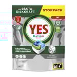 Maskindiskmedel YES Platinum Allt i Ett Tablett