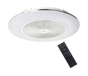 Brilagi - LED Himmennettävä valo tuulettimella AURA LED/38W/230V valkoinen + kaukosäädin