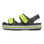 Crocs Crocband Cruiser Sandal K, Slate Grey/Acidity, 13 UK Child