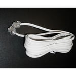 Telepatch-kabel RJ11-RJ11, 3M, hvit