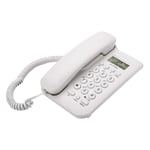 Wired handset Wall Phone, Home Hotel Wired Desktop Wall Phone Office Landline Telephone, Supports FSK/DTMF dual system, Number/Time Check of Calling Number, Fast Up/Down Check and Redial(White)