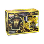 Funko Pop! & Tee: Spider-Man: NWH - Electro - Glow In the Dark - Large - (L) - T-Shirt - Clothes With Collectable Vinyl Figure - Gift Idea - Toys and Short Sleeve Top for Adults Unisex Men and Women