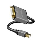 KabelDirekt – Convertisseur Mini DisplayPort (Mini DP) vers DVI (résolution maximâle, 4K/30Hz, contacts plaqués or 24 carats, pour iMac, MacBook)
