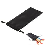 21cm Tent Peg Nails Stake Storage Bag Outdoor Camping N Black